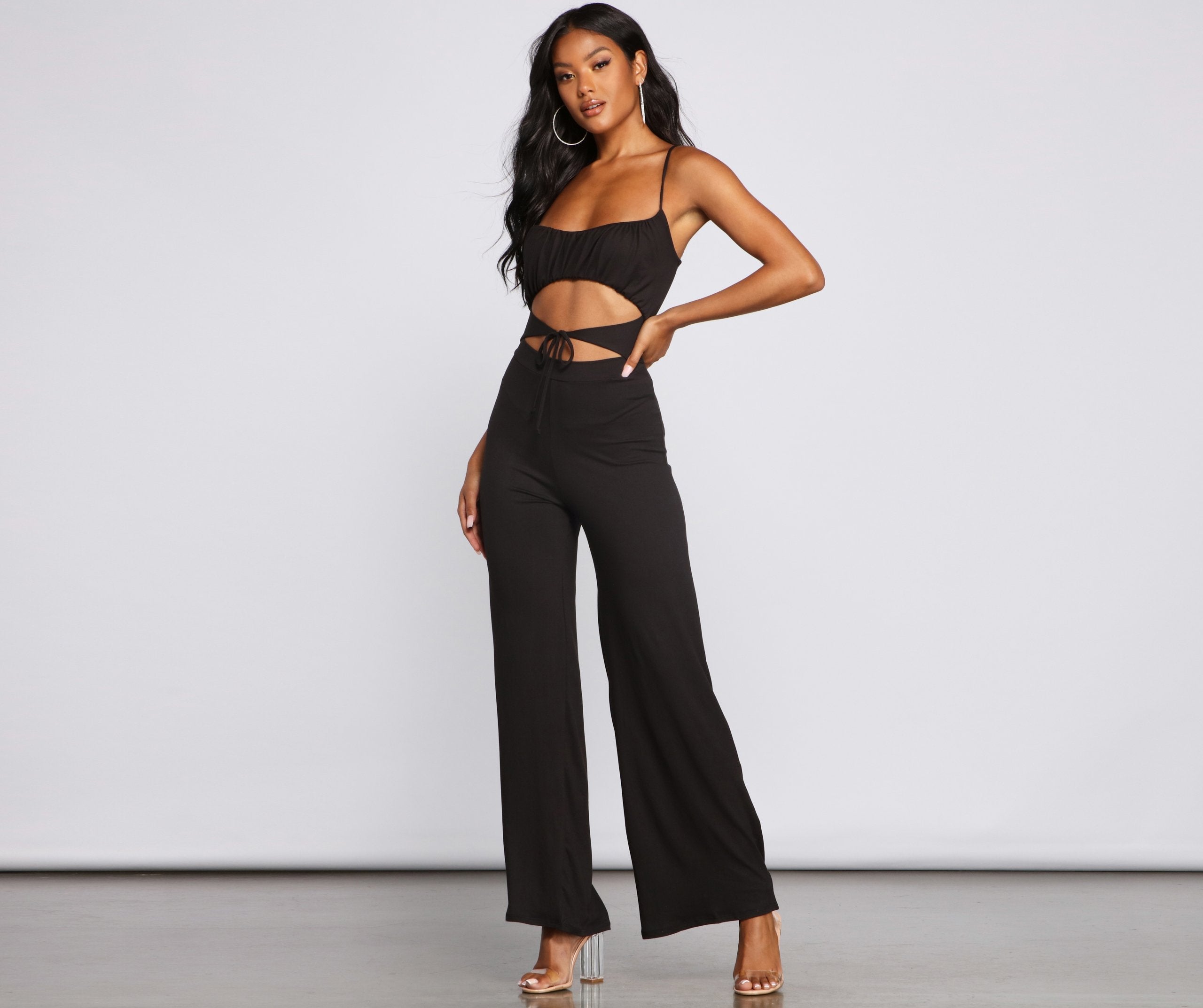 Sultry Vibes Cutout Jumpsuit - Lady Occasions