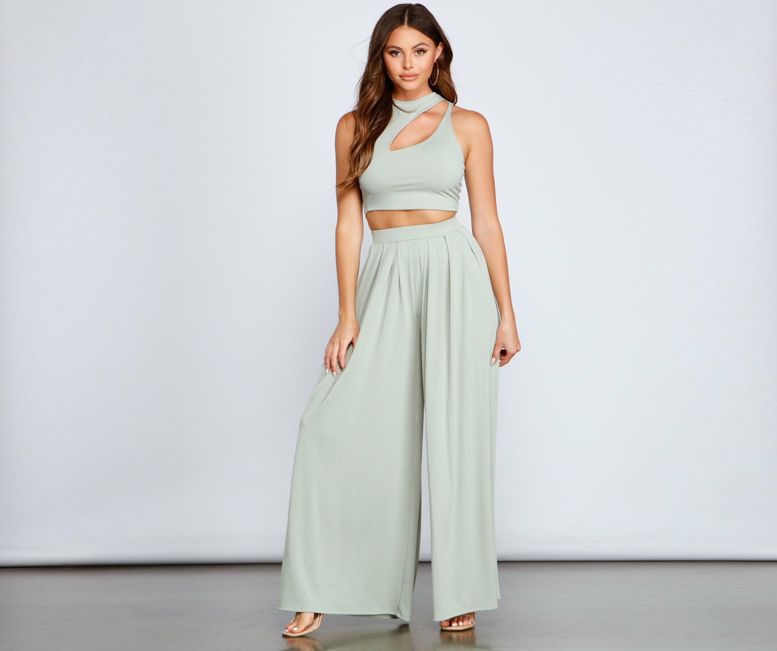 Vacay Vibes High Waist Palazzo Pants - Lady Occasions