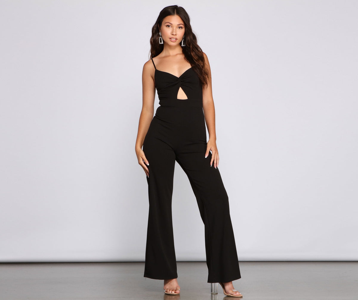 Key To Style Cutout Jumpsuit - Lady Occasions