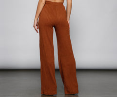 The Everyday Wide-Leg Knit Pants - Lady Occasions