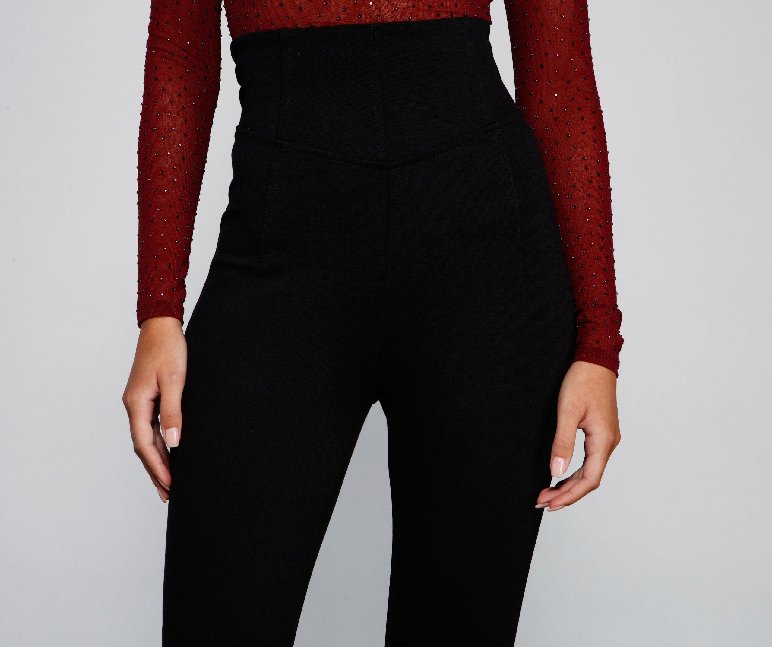 Classic High Waist Ponte Knit Leggings - Lady Occasions