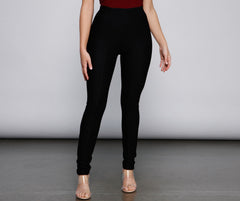 Back To Basics High Waist Leggings - Lady Occasions