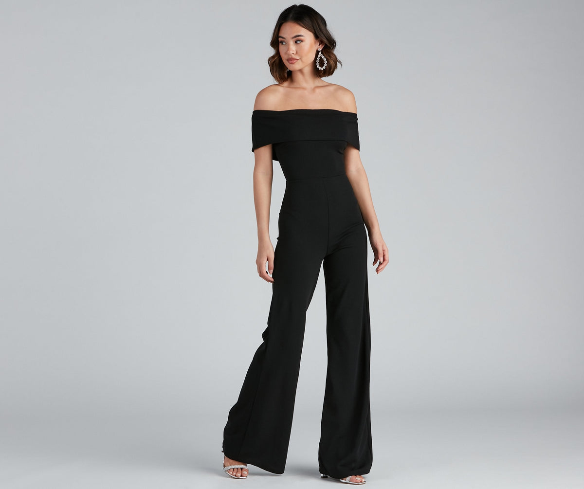Iconic Glam Wide Leg Jumpsuit - Lady Occasions