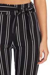 Tied In Pinstripes Pants - Lady Occasions