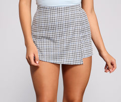 Picture-Perfect Plaid Skort - Lady Occasions