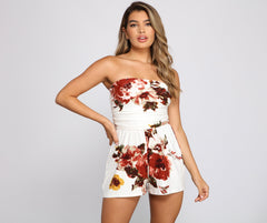 Island Dreams Floral Romper - Lady Occasions