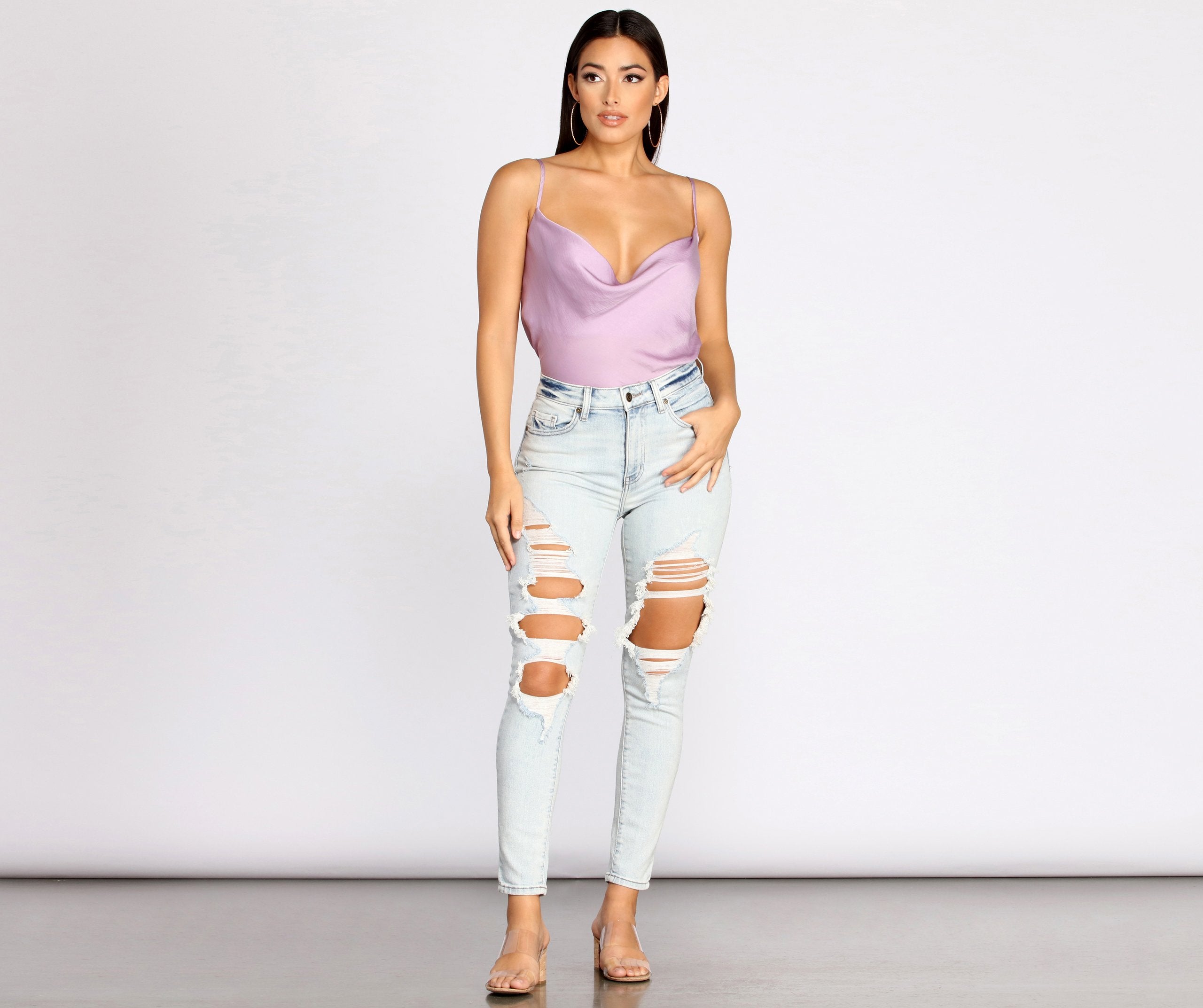 Bella High Rise Super Destructed Jeans - Lady Occasions