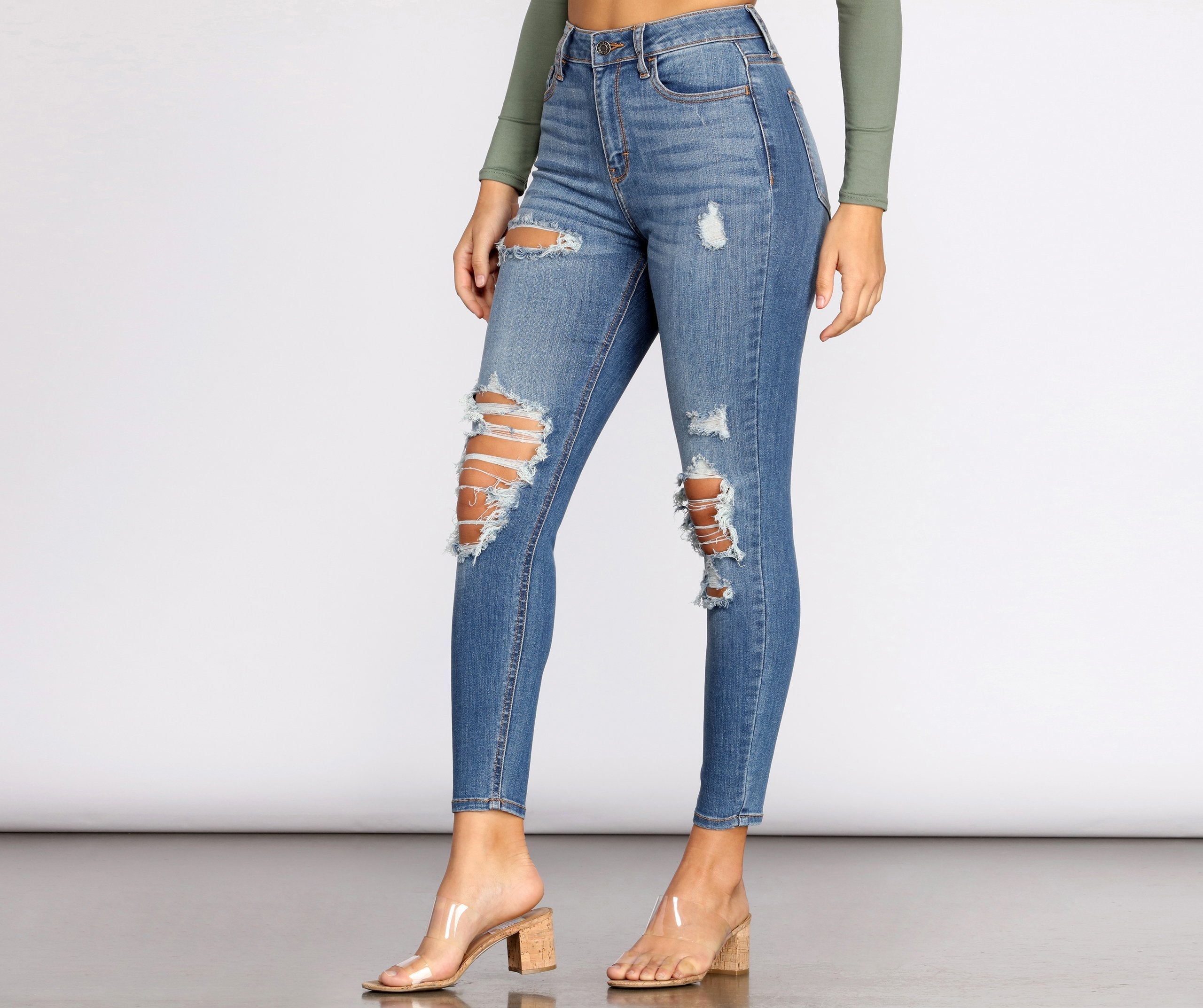 Taking Chances Cropped Skinny Jeans - Lady Occasions