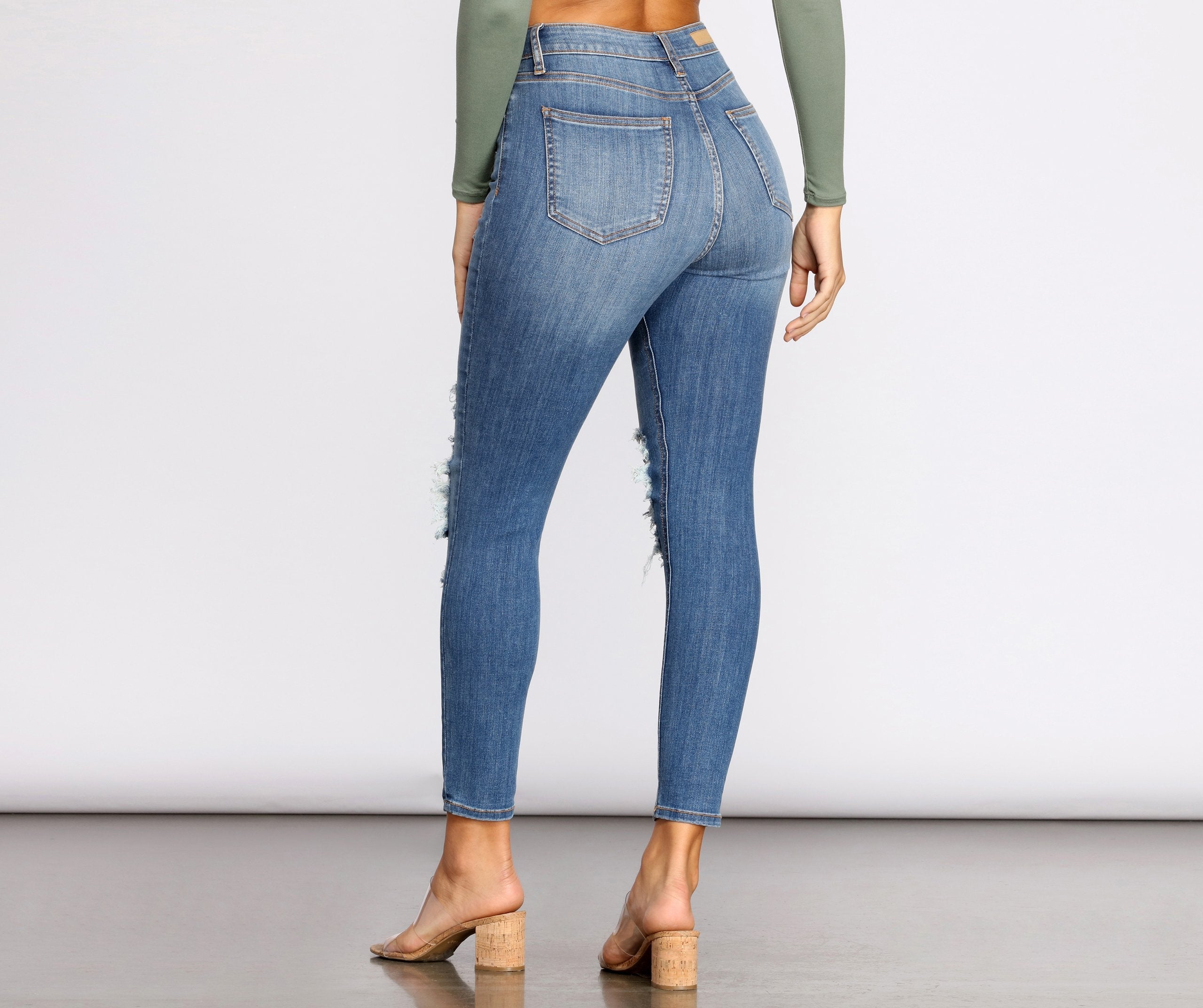 Taking Chances Cropped Skinny Jeans - Lady Occasions