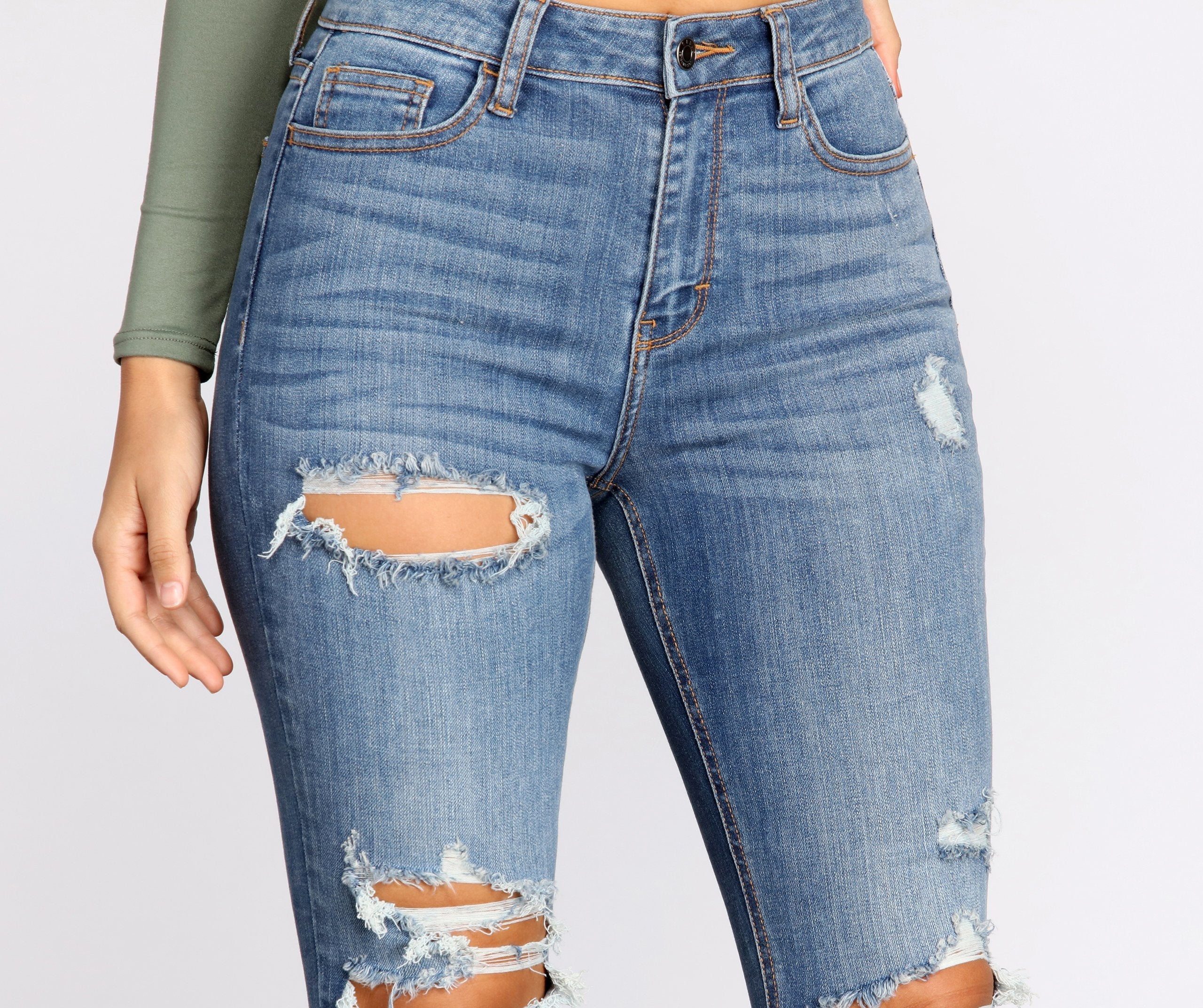 Taking Chances Cropped Skinny Jeans - Lady Occasions