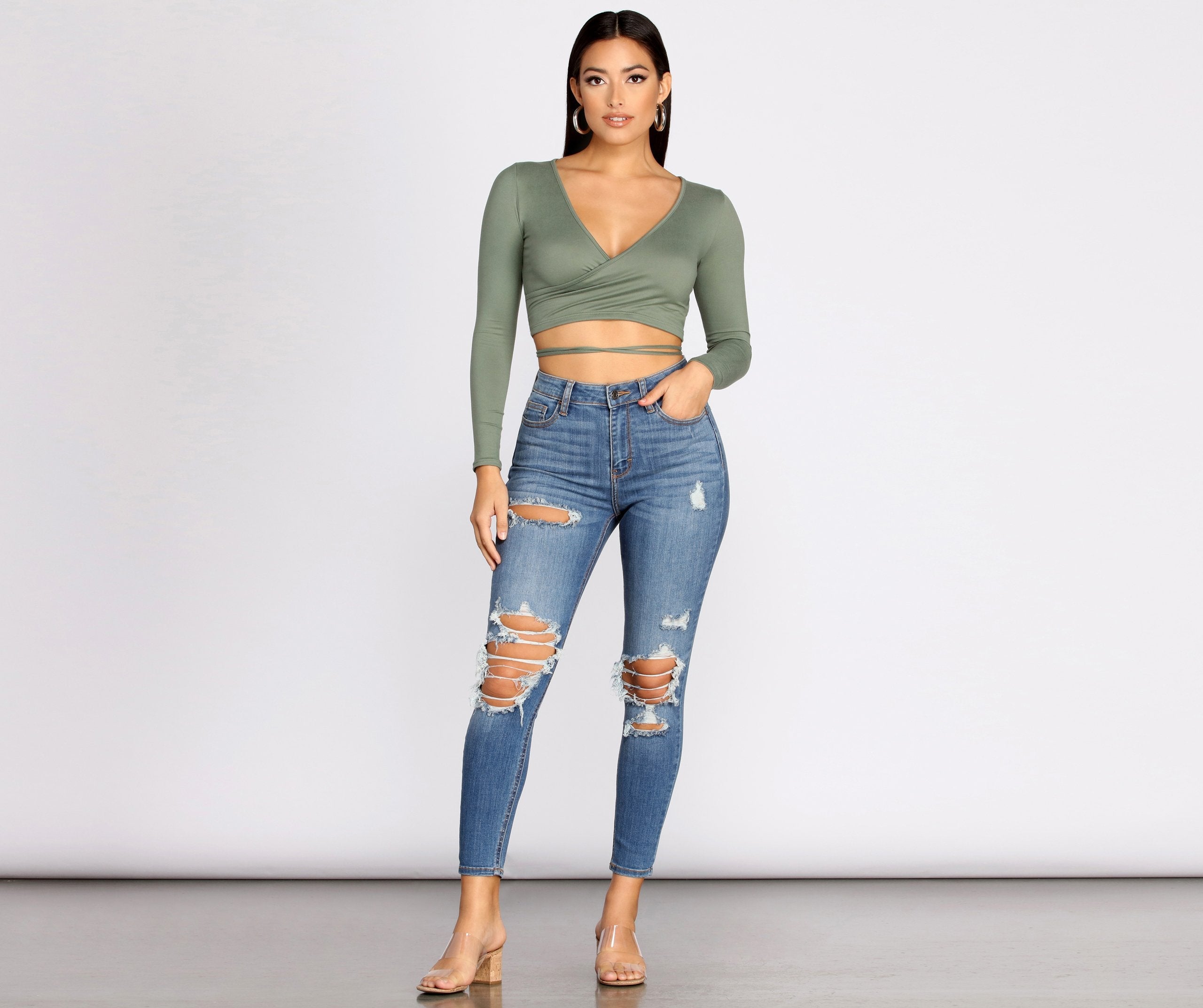 Taking Chances Cropped Skinny Jeans - Lady Occasions