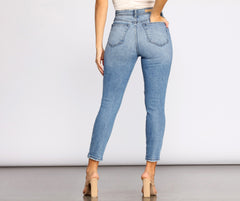 Rise Up Distressed Skinny Jeans - Lady Occasions