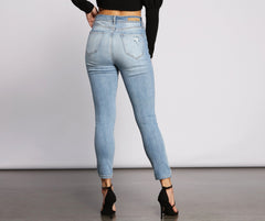 High Rise Destructed Diva Skinny Jeans - Lady Occasions