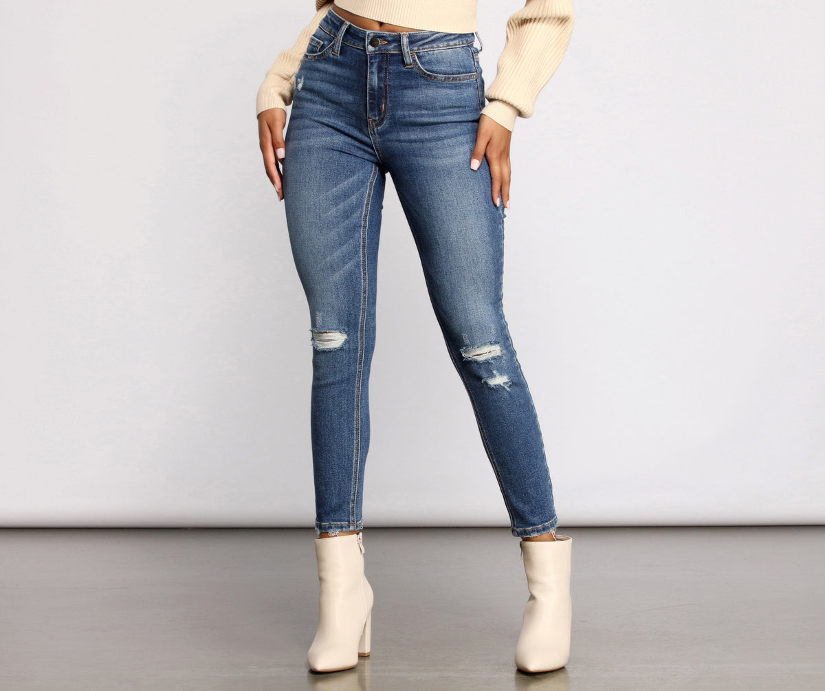 Raise It Up High Rise Skinny Jeans - Lady Occasions