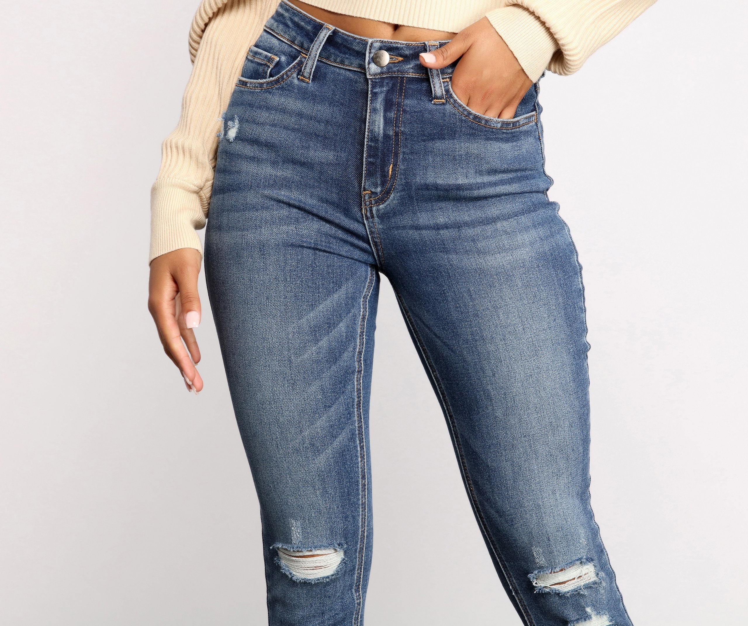 Raise It Up High Rise Skinny Jeans - Lady Occasions