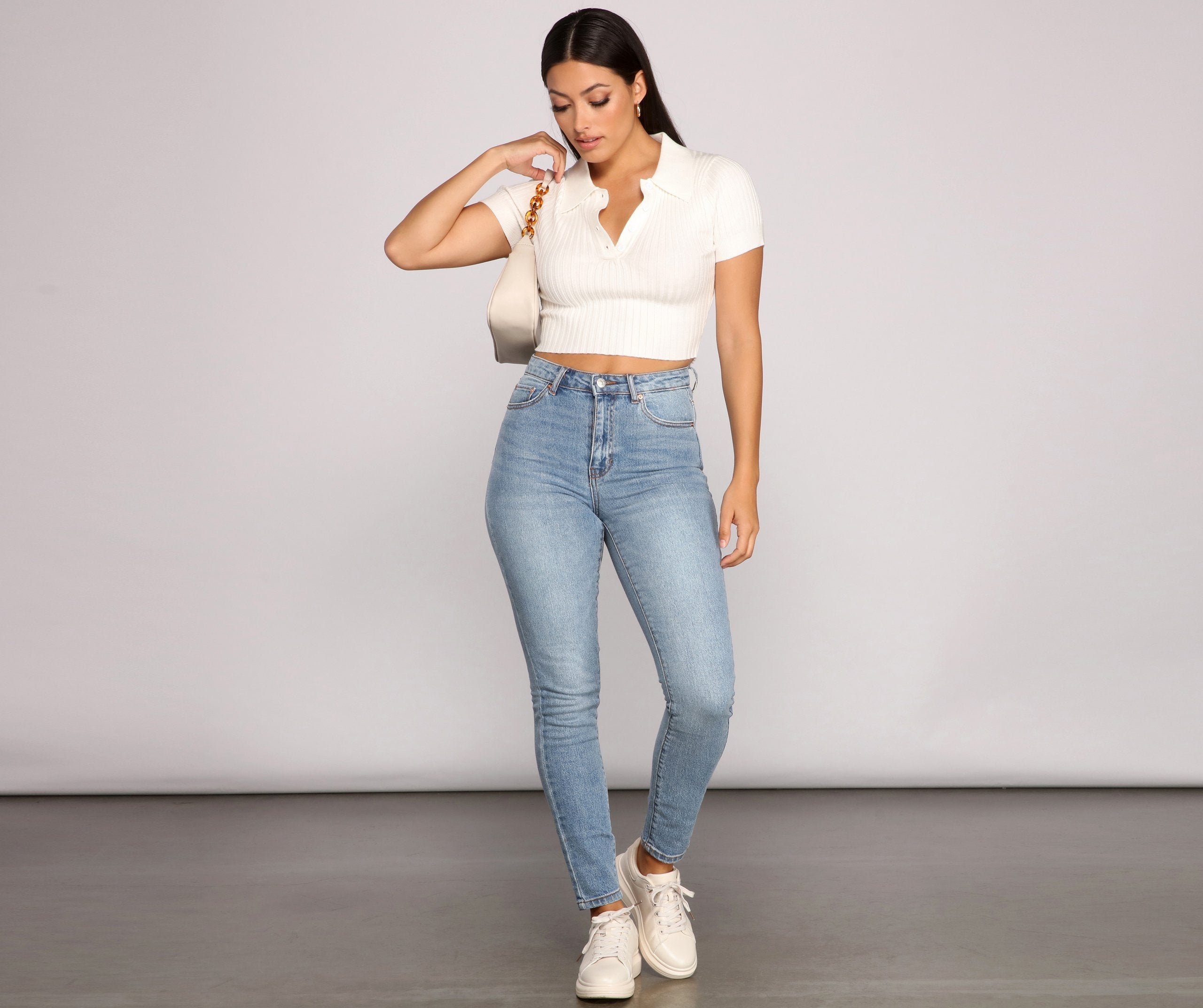 Girl Next Door High Waist Jeans - Lady Occasions