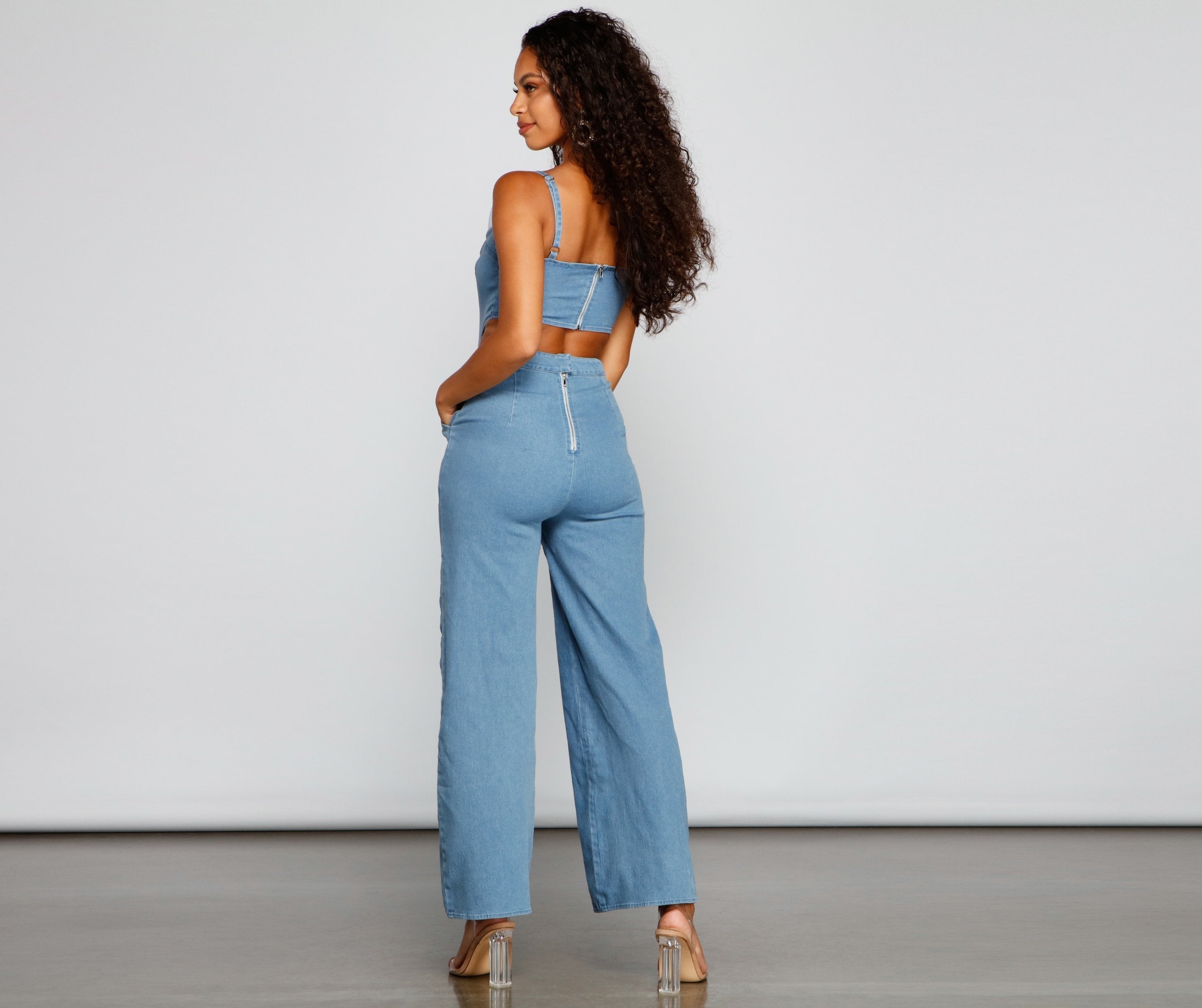 Style Icon Denim Jumpsuit - Lady Occasions