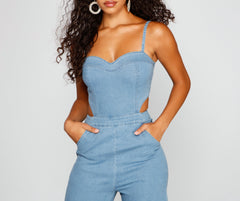 Style Icon Denim Jumpsuit - Lady Occasions