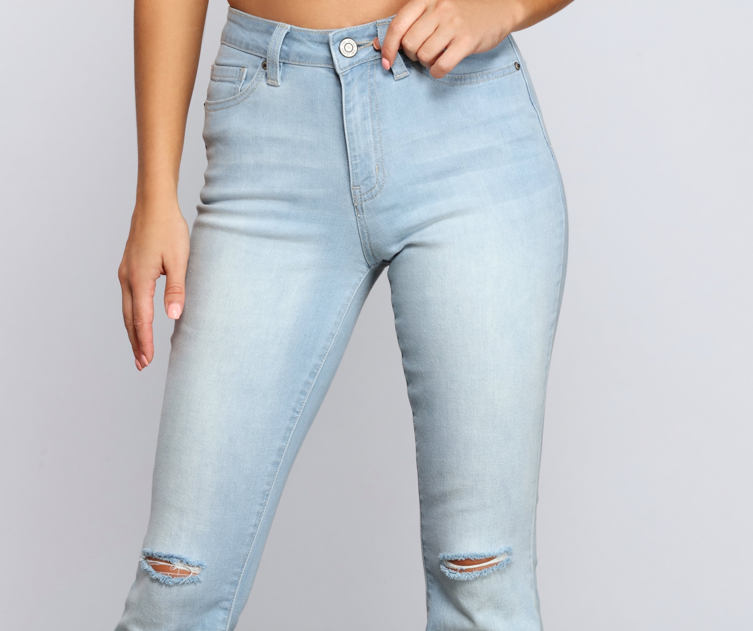 Walk It Out In Style High Rise Flared Jeans - Lady Occasions