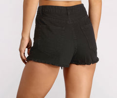 No Better High Waist Distressed Shorts - Lady Occasions