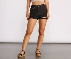 No Better High Waist Distressed Shorts - Lady Occasions