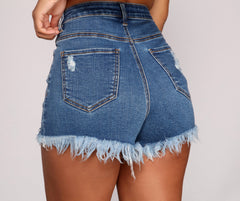 Current Fave Cutoff Denim Shorts - Lady Occasions