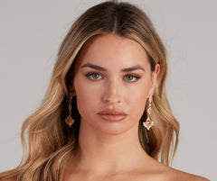 French Glam Linear Drop Earrings - Lady Occasions