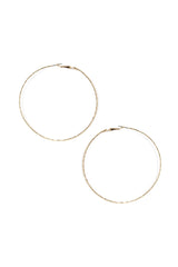 Thin Shimmer Hoops - Lady Occasions