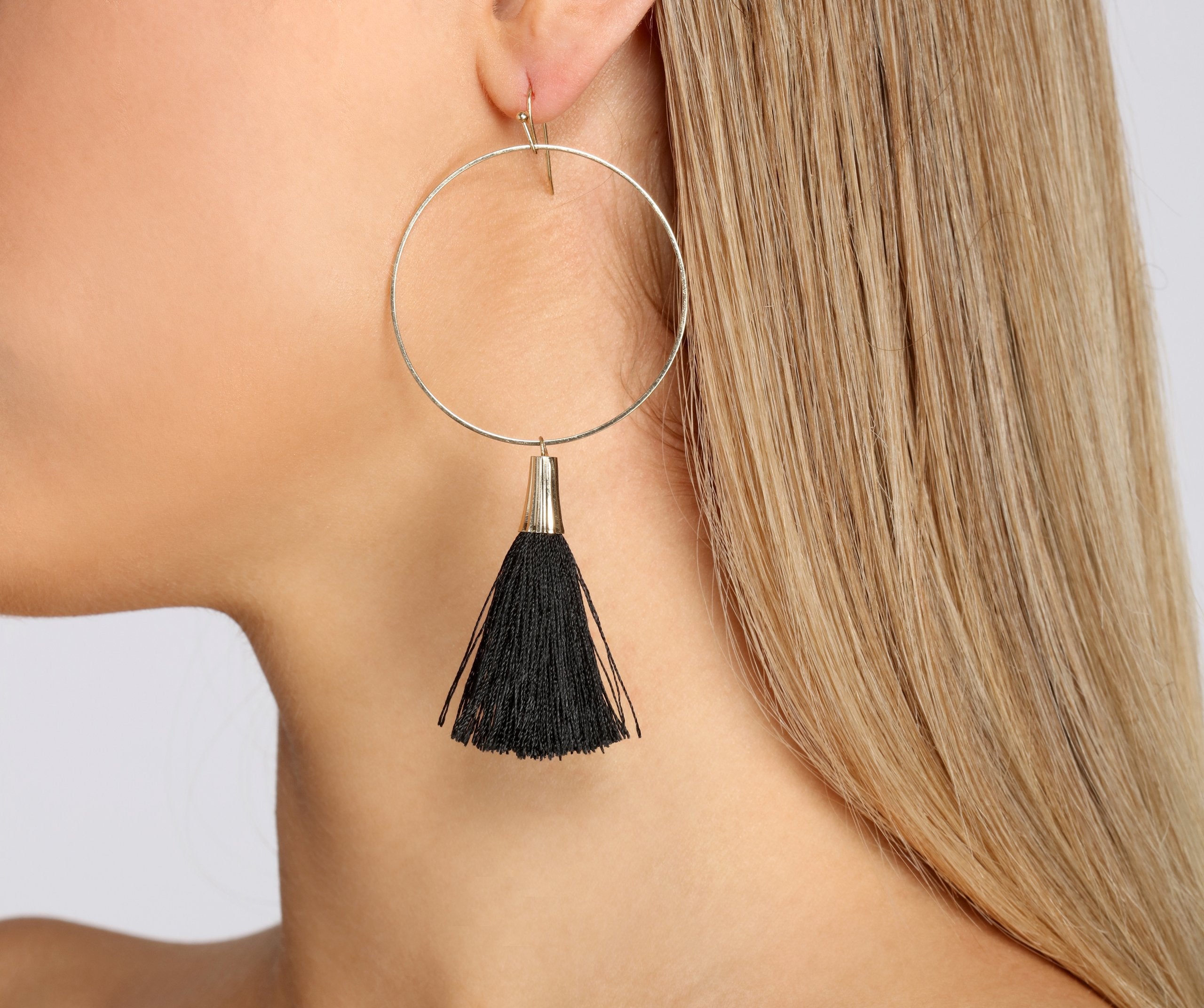 Tassel On Hoops - Lady Occasions