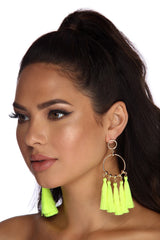 Everything's All Bright Tassel Earrings - Lady Occasions