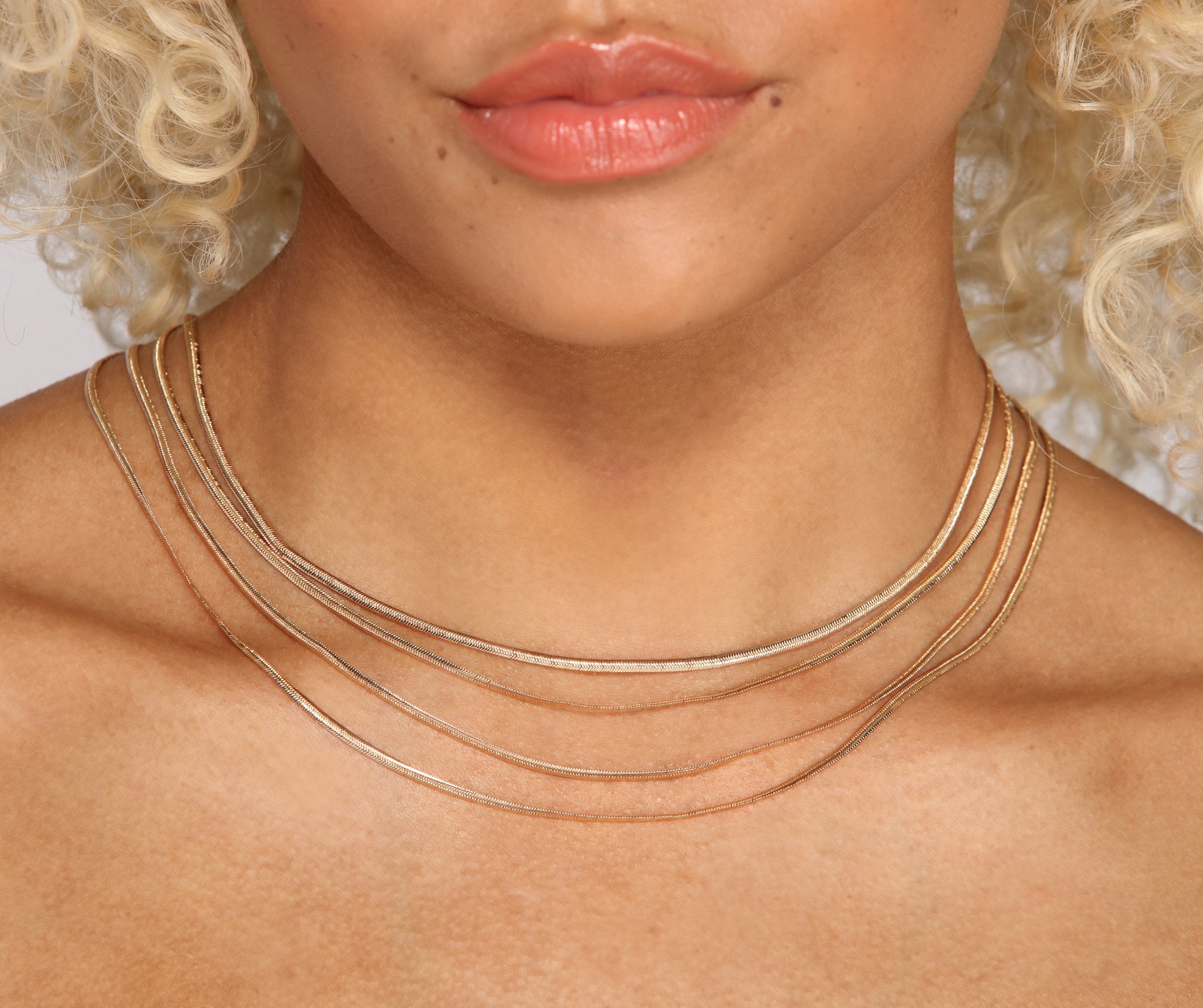 Layered In Style Snake Chain Necklace Pack - Lady Occasions