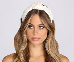 Pleated Knot Headband - Lady Occasions