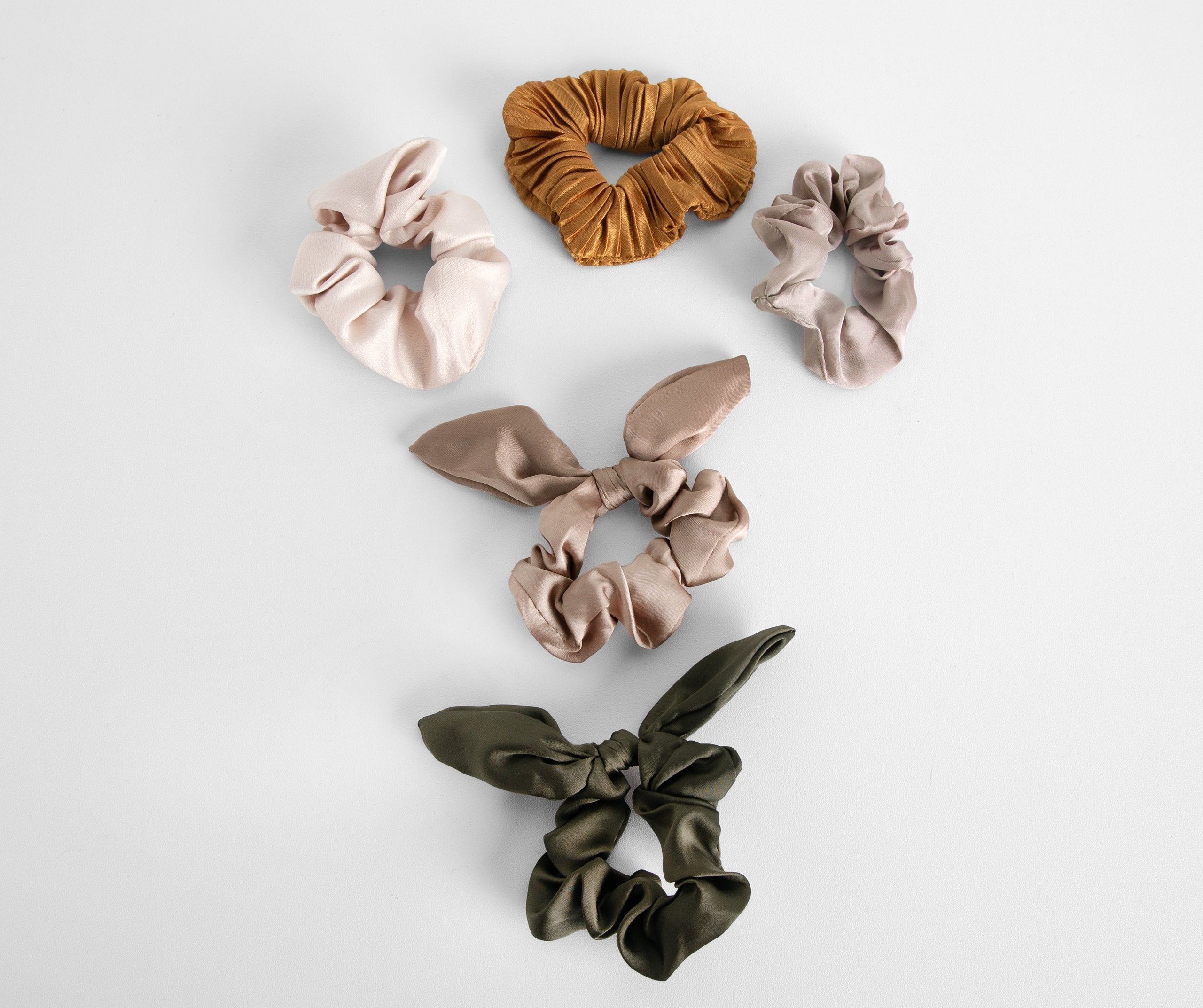 Satin Scrunchie 5 Pack - Lady Occasions
