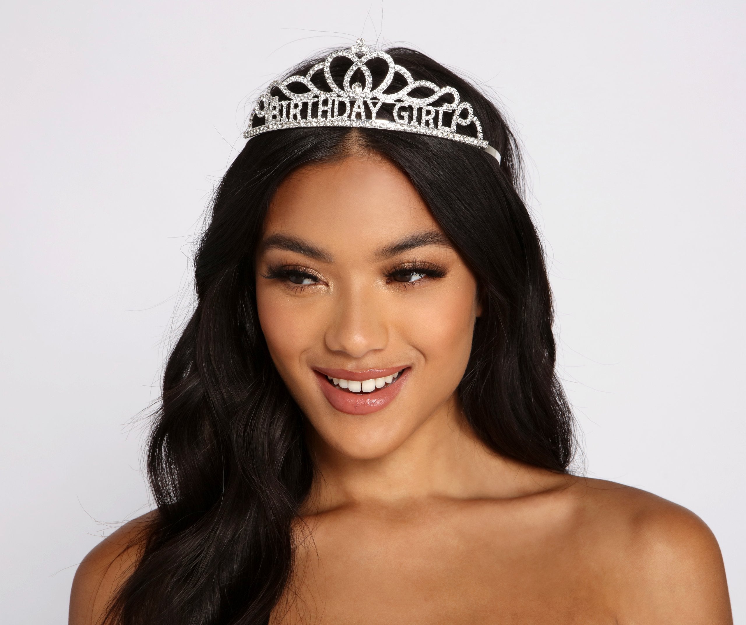 Issa Celebration Birthday Girl Rhinestone Tiara - Lady Occasions