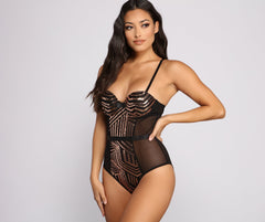 Dreamy Sequin Mesh Bodysuit - Lady Occasions