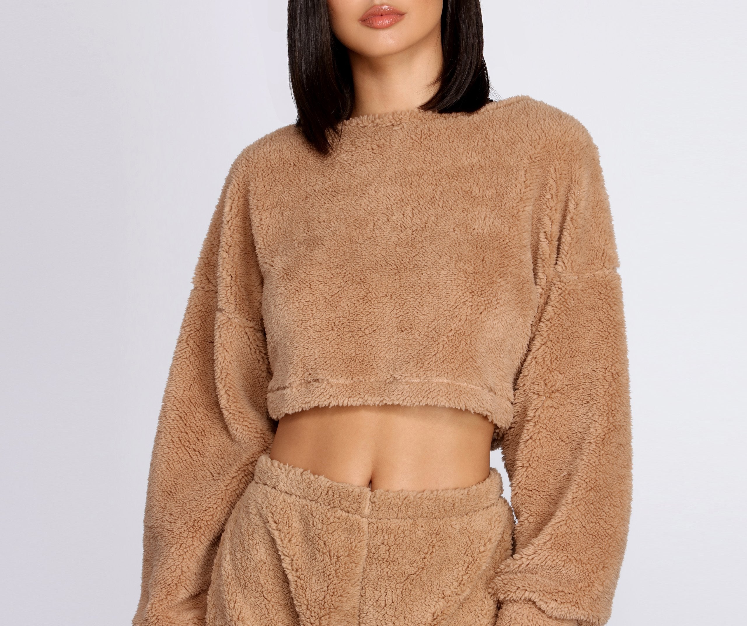 Cozier Than Ever Sherpa PJ Top - Lady Occasions