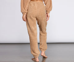 Cozier Than Ever Sherpa PJ Joggers - Lady Occasions