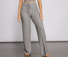 Basic Brushed Knit Pajama Pants - Lady Occasions