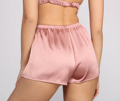 Dreaming of Luxe Satin Pajama Shorts - Lady Occasions