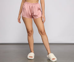 Dreaming of Luxe Satin Pajama Shorts - Lady Occasions