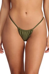 Basic Triangle String Bikini Bottoms - Lady Occasions