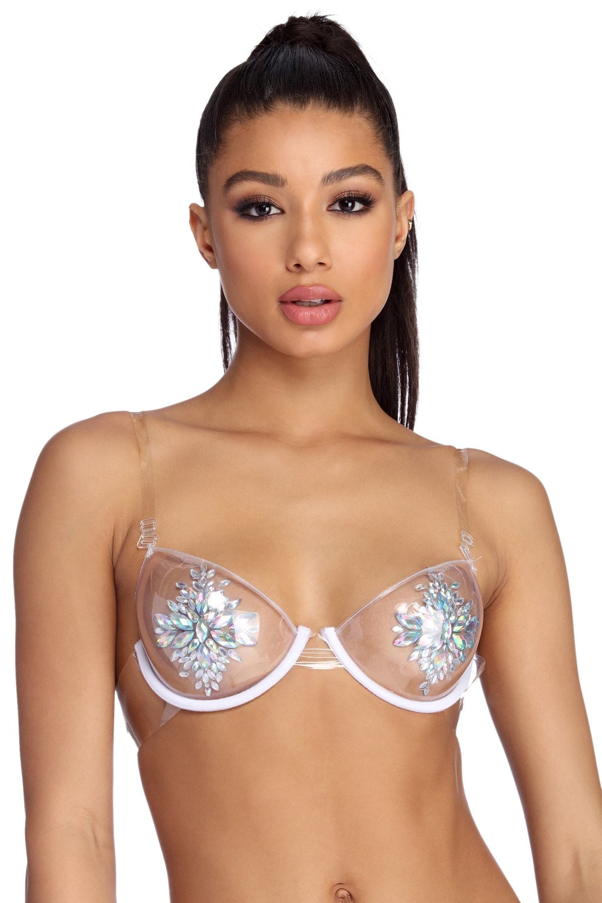 In The Clear PVC Bra - Lady Occasions
