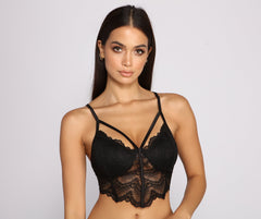 Lace and Love Longline Caged Bralette - Lady Occasions