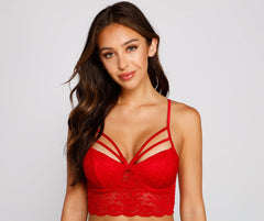 Sultry Lace Caged Bralette - Lady Occasions