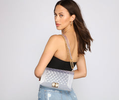 Large Jelly Quilted Cross-Body Purse - Lady Occasions