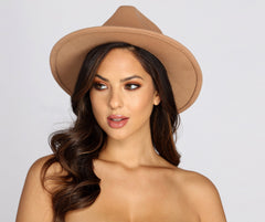 Boho Ready Faux Wool Panama Hat - Lady Occasions