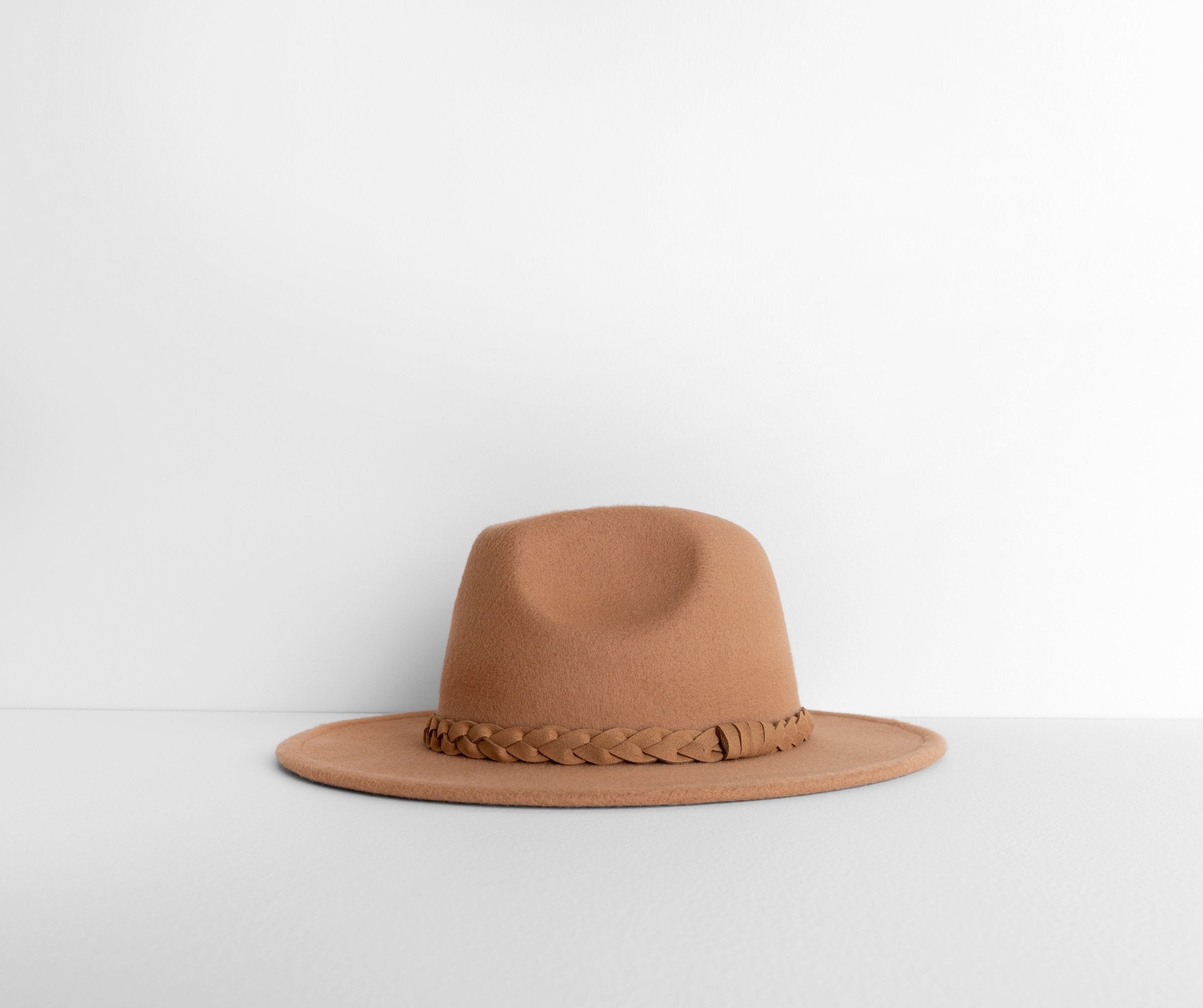 Boho Ready Faux Wool Panama Hat - Lady Occasions
