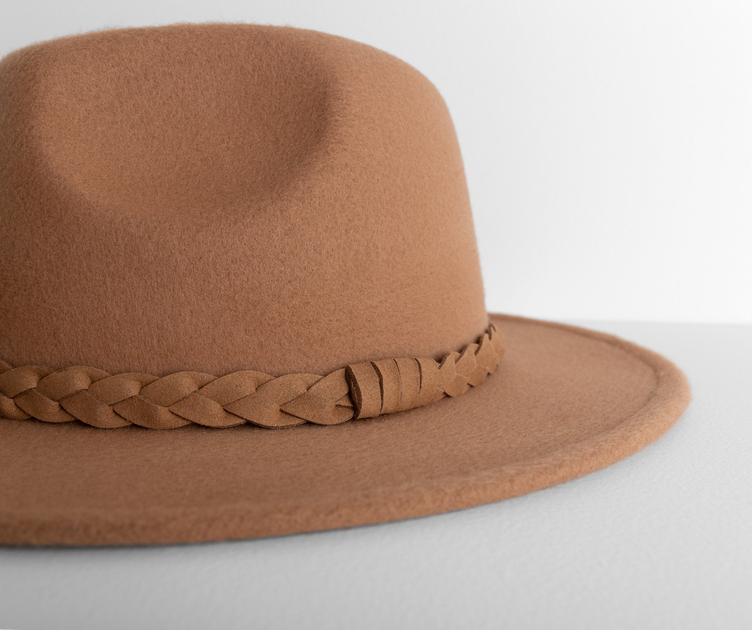 Boho Ready Faux Wool Panama Hat - Lady Occasions