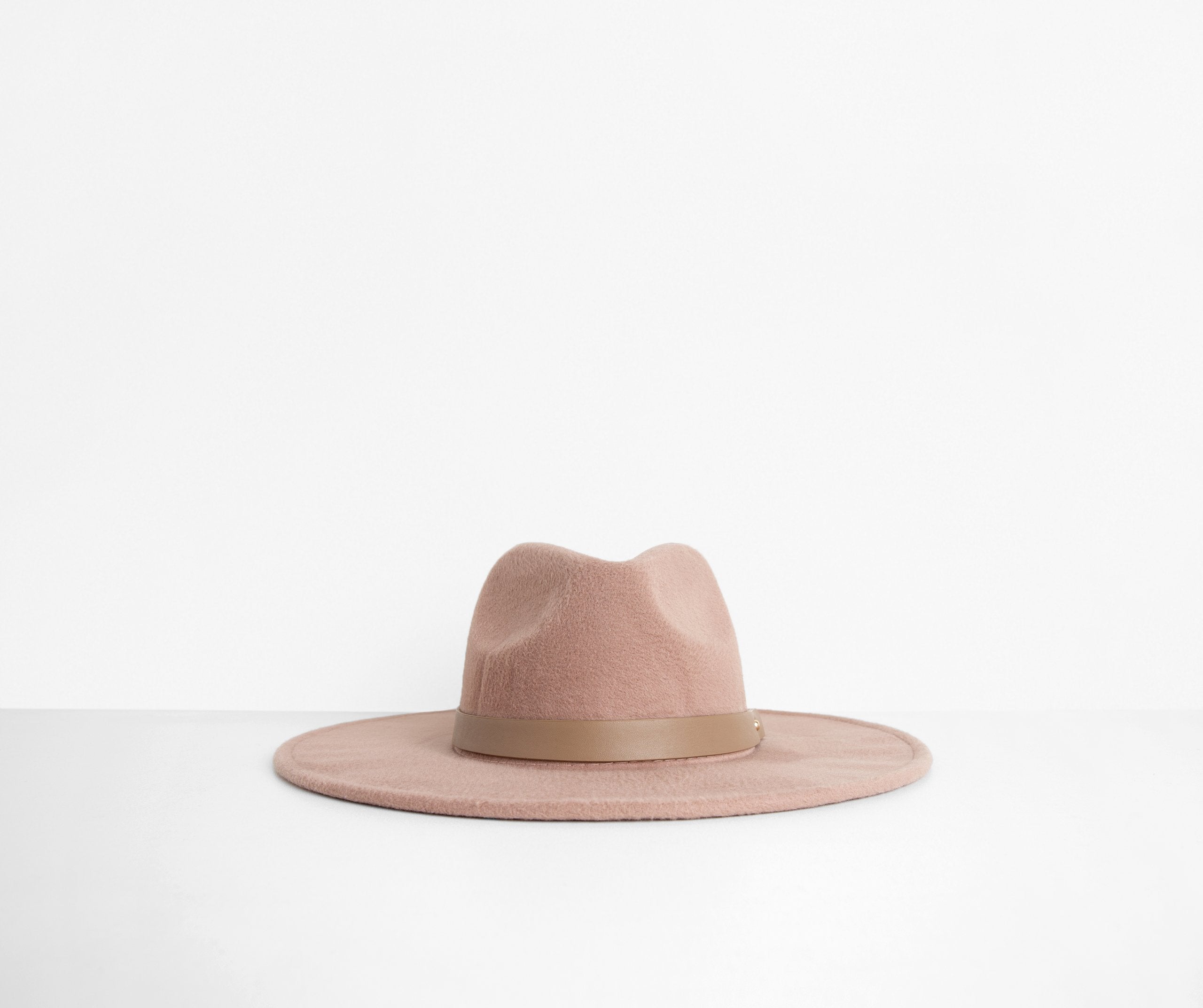 Wide Brim Belted Panama Hat - Lady Occasions