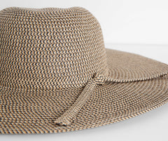 Poolside Elegance Floppy Straw Hat - Lady Occasions